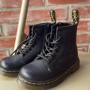 Toddler Doc Martens black leather
